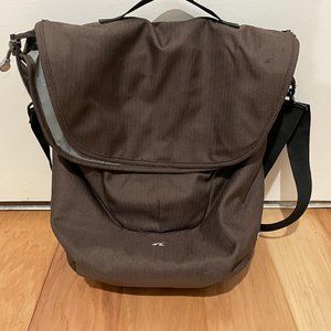 Bike Pannier Bag - Detours brown bag with flap